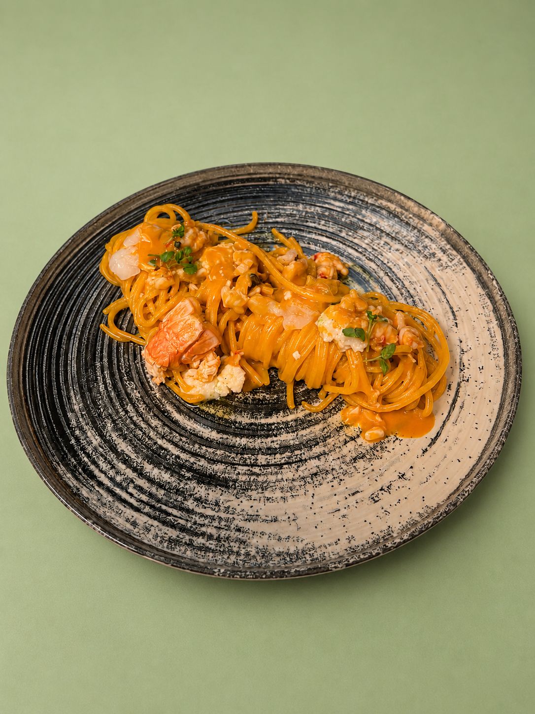 Spaghetti con scampi