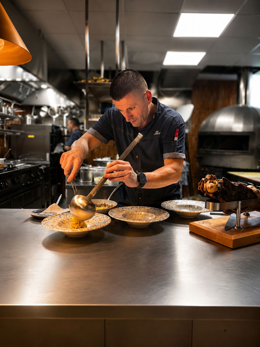 Labinot i restaurangen